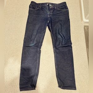 Everlane Men’s Slim 4-Way Stretch Organic Jeans in Dark Indigo